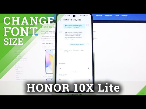 How to Change Font Size in HONOR 10X Lite - Set Up Font Size