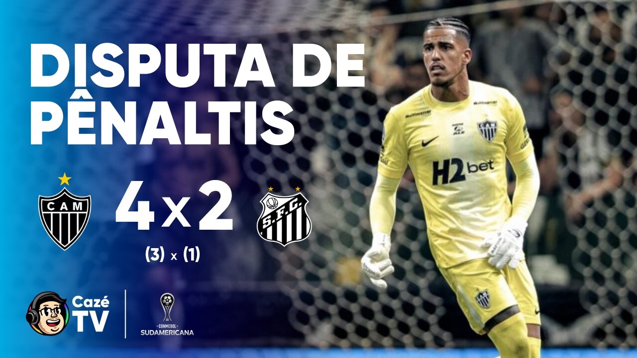 DISPUTA DE PÊNALTIS: ATLÉTICO-MG 4(3) X 2(1) SANTOS | QUARTAS (VOLTA) | CONMEBOL SULAMERICANA 2026