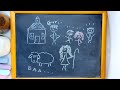 Mary Had a Little Lamb ♫ Softly Sung Lullaby + Adorable Chalk Animation