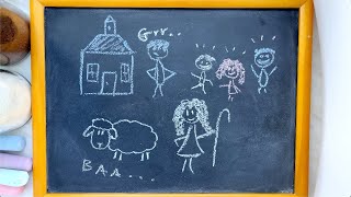Mary Had a Little Lamb ♫ Softly Sung Lullaby + Adorable Chalk Animation