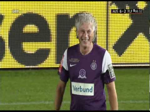 Toni Polster Lattenschuss 100 Jahr Feier Austria Wien