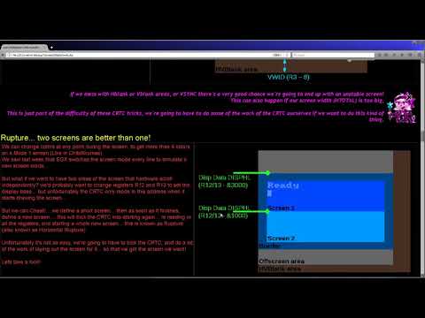 Advanced CRTC Rupture on the CPC - Learn Z80 Assembly Lesson P42