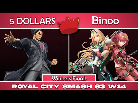RCS S03 W14 | 5 DOLLARS (Kazuya) vs Binoo (Pyra Mythra) | Winners Final | SSBU Ultimate Tournament