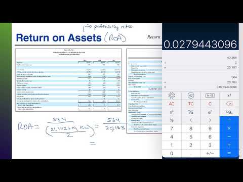 Financial Statement Analysis (Return on Assets)