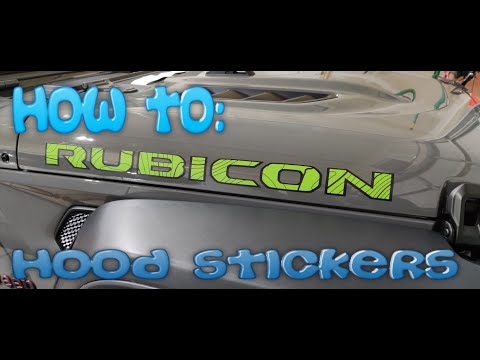 How to: Gladiator Hood Decal Replacement or Install.... well any Jeep really.