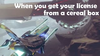 When you get your license out of a cereal box