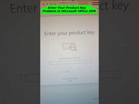 Enter Your Product Key 🗝️ Problem In Microsoft Office 2016, 2019, 2021 #microsoft #msoffice