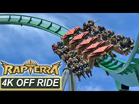 Off-ride footage of a Rapterra train