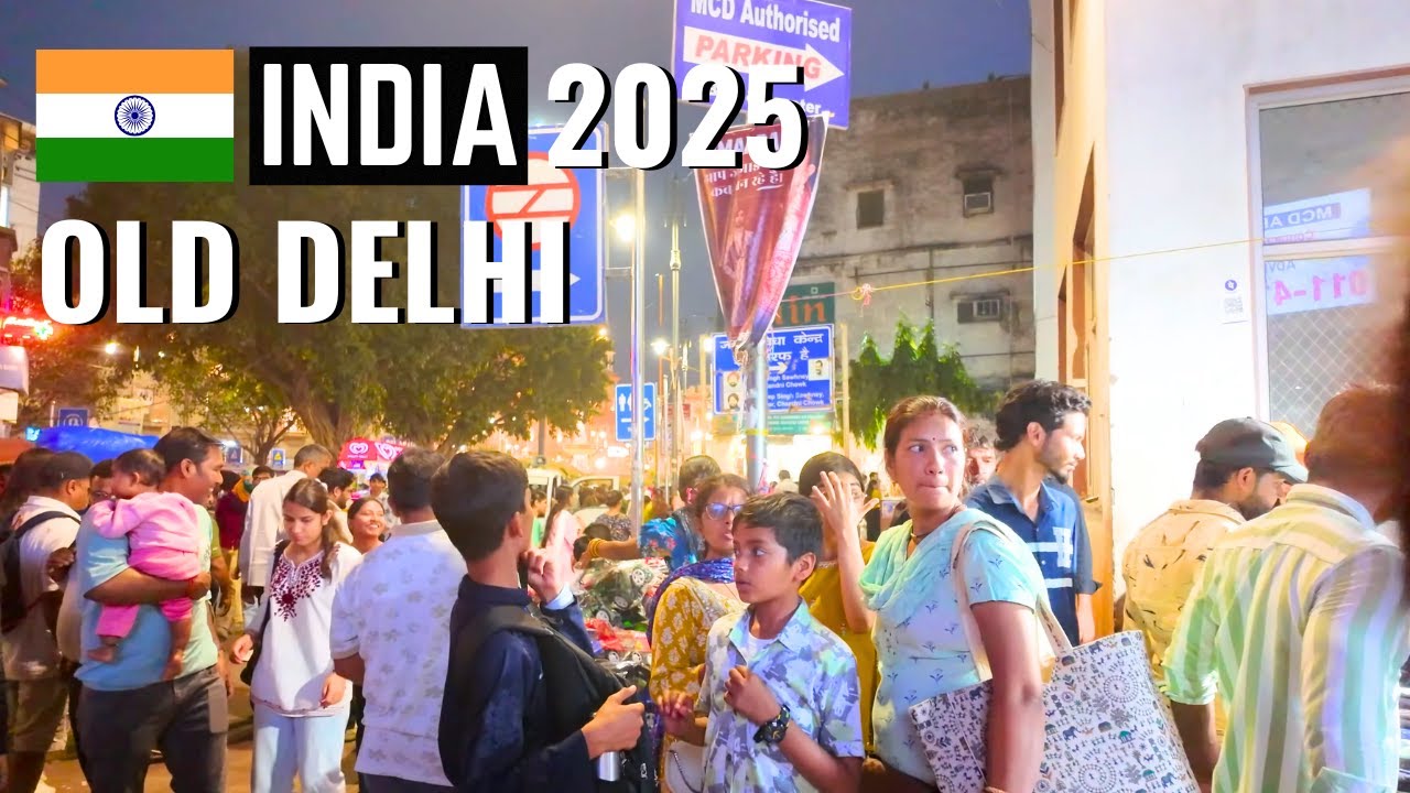 Immersive street-level walking tour through Delhi (Daily Life 27), India, showcasing authentic urban landscapes, local architecture, and the vibrant atmosphere of the city's neighborhoods