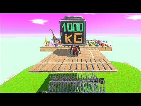 🔳1000kg vs Colored All Units - Animal Revolt Battle Simulator
