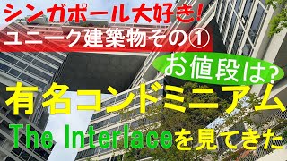 【シンガポール大好き!】ユニーク建築物その①有名なコンドミニアムInterlace を見てきた。積み木のような変わった形!!内部は?お値段は?