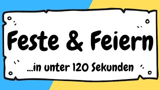 Bedeutung von Festen, Feiern und Ritualen für Kinder in unter 120 Sekunden erklä