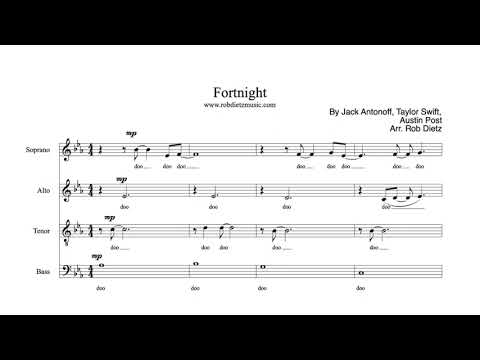 "Fortnight" by Taylor Swift for SATB Choirs Arr. Rob Dietz