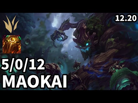 Maokai Jungle vs Wukong - Ranked Grandmaster - Patch KR 12.20