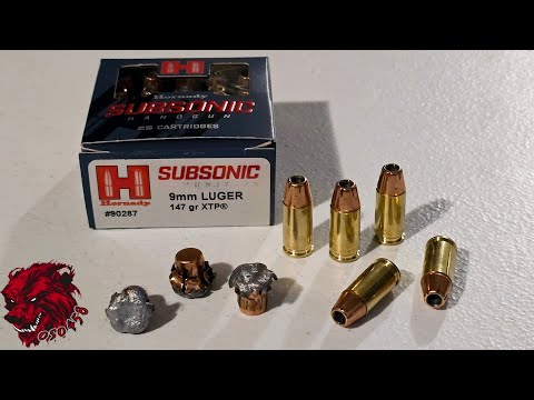 Surprising results, Hornady Subsonic 147gn 9mm Ammo review @oso4586
