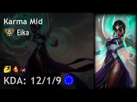 Karma Mid vs Viktor - Eika - EUW Challenger Patch 6.19