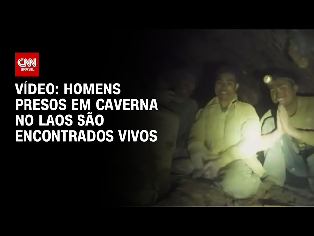 Veja momento em que homens em caverna no Laos são encontrados vivos | CNN BRASIL