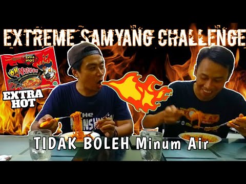 ASMR❗Samyang Challenge Dilarang Minum Air | Pedasnya level DEWA Gaeessss ♨️🔥🔥