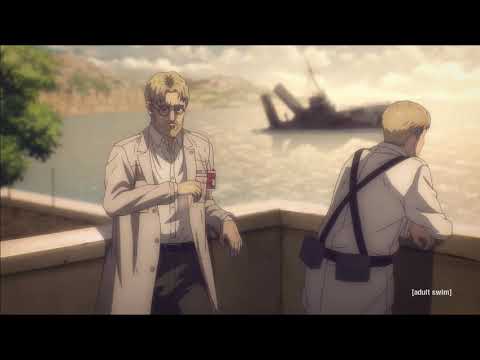 Zeke lying about his Royal Bloodline | Zeke has a special way to wipe his Ass Eng Dub AOT Season 4