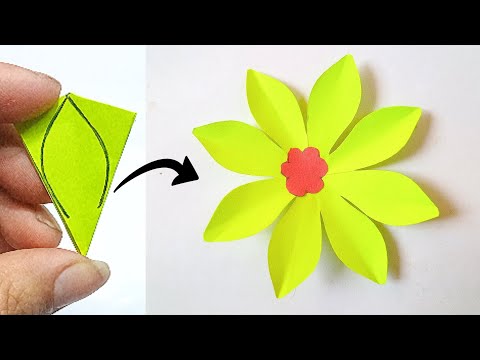 How to make paper flowers | flower making with paper step by step