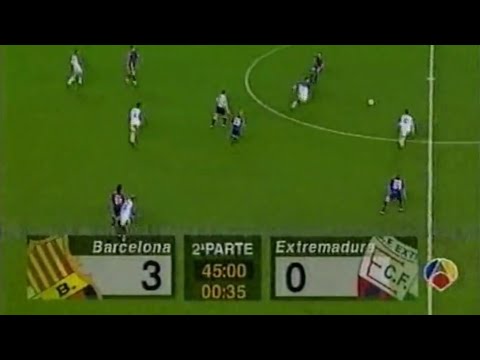 FC Barcelona vs CF Extremadura 96/97 Partido Completo