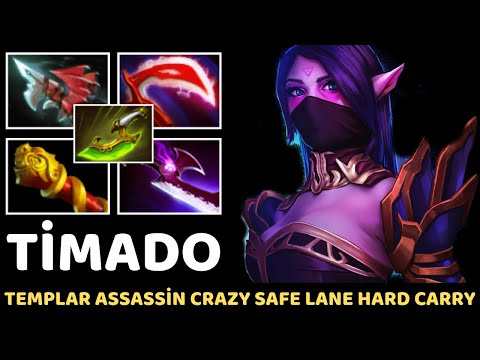 TİMADO [Templar assassin] Crazy Safe Lane Hard Carry 7.34 Dota 2