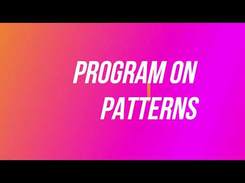 Java Programs On Pattern Blue J