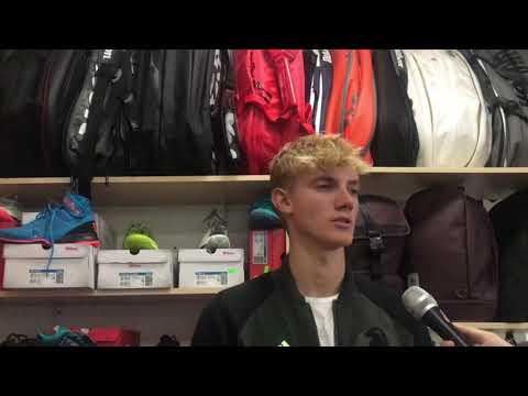 Andrew Paulson po prohře ve 2. kole na Opava Indoor Open 2019