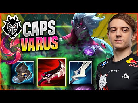 CAPS TRIES SOME VARUS ADC! - G2 Caps Plays Varus ADC vs Syndra! | Patch 11.15