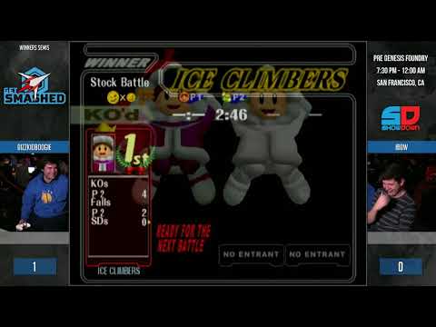 Get Smashed: Pre-Genesis 5 - Winner Semis: dizzkidboogie (Ice Climbers) vs iBDW (Fox)