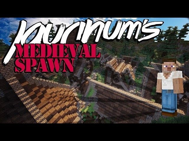 Steam Punk-ish Medieval City SPAWN Minecraft Map