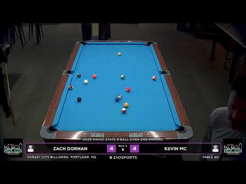 ZACH DORNAN vs KEVIN MC - FOREST CITY BILLIARDS - TABLE 20 | EvoSports