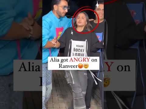 Alia gets angry with Ranveer Singh?? 😱😱 #bollywood #trending #shorts #aliabhatt #ranveersingh #short