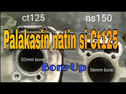Bajaj Ct125 convert to Ns150 at boxer Ct150 block at head assembly