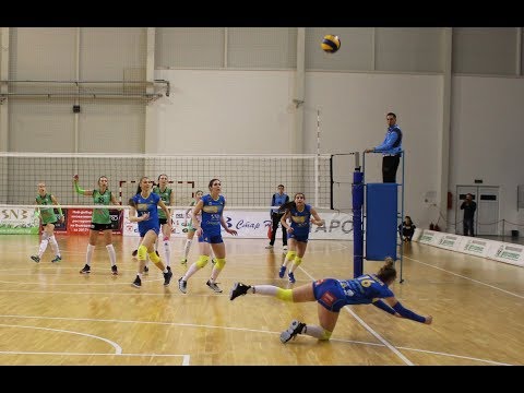 One rally, two great digs by Aleks Milanova - March 13, 2018