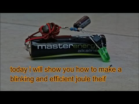 Efficient blinking joule thief