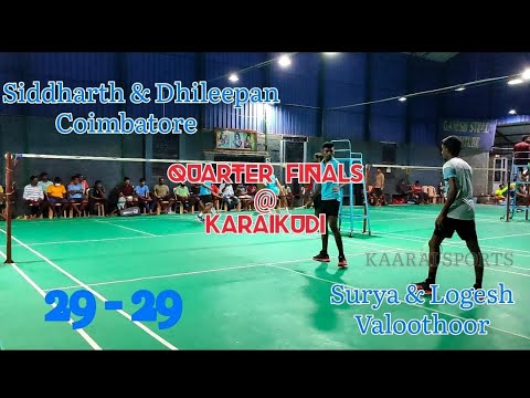 T.SIddharth & Dhileepan (Coimbatore) VS Surya & Logesh (Valoothoour)