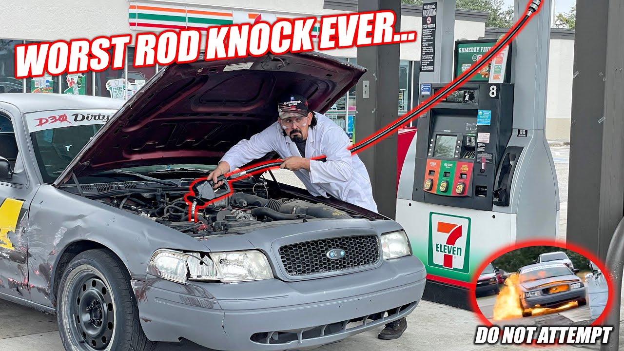 We Replaced Our Engine's Oil With GASOLINE!! (DO NOT TRY)