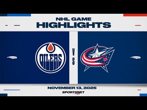 NHL Highlights | Oilers vs. Blue Jackets - November 13, 2025