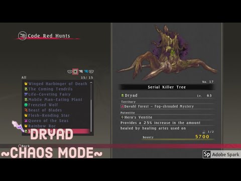 Tales of Berseria Chaos Mode Code Red Demon~Dryad