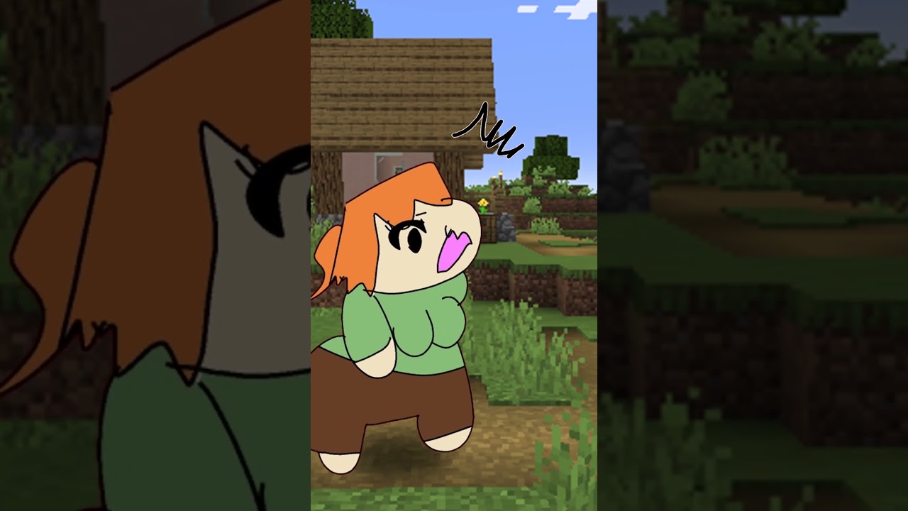 little steve  . anthropomorphic  minecraft　#shorts #minecraft #animation