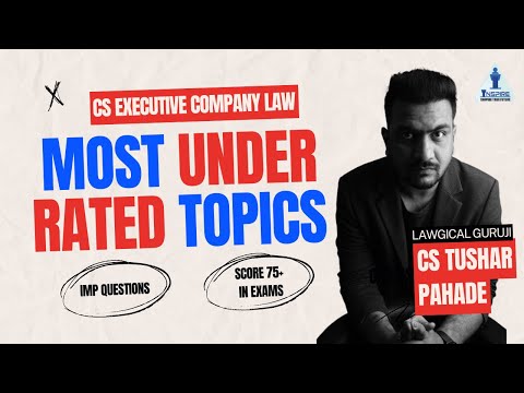 ICSI Most Underdog Topics | CLAW Master Mind | Dec 25 | CS Tushar Pahade