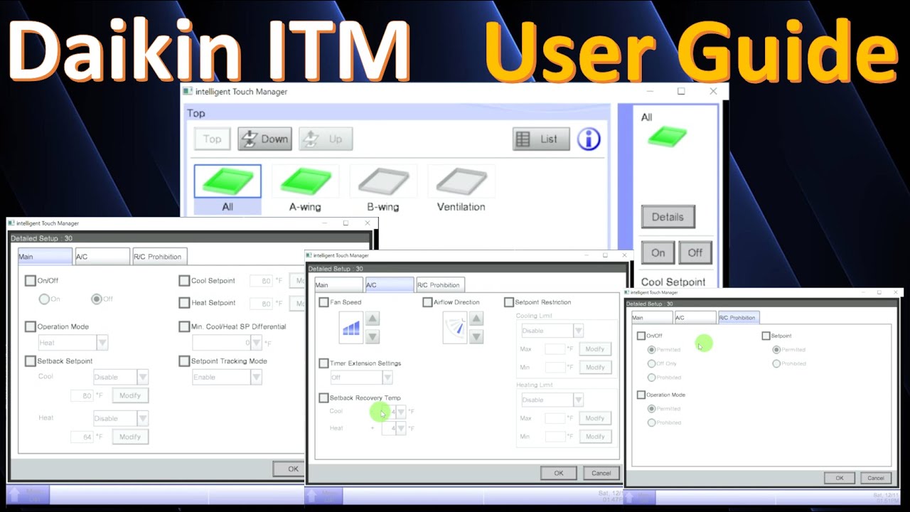 How to Use the Daikin ITM Central Controller | The Ultimate Daikin ITM User Guide - 12-24-2021