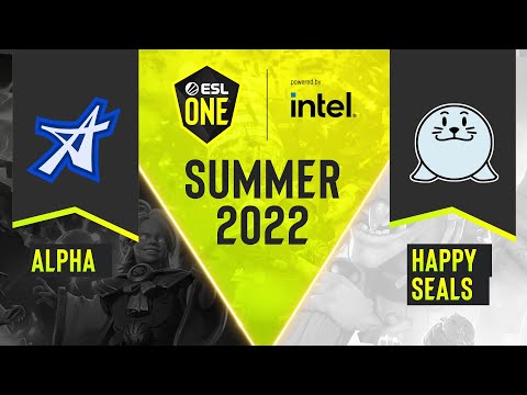 Dota2 - Happy Seals vs. ALPHA - Game 1 - DPC NA Tour 3 - ESL One Summer 2022