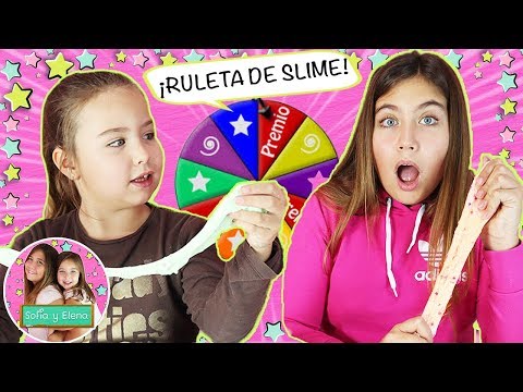 RULETA DE SLIME!! 😜¡Hacemos SLIME con una RULETA! Slime CRUNCHY y Slime de NEÓN
