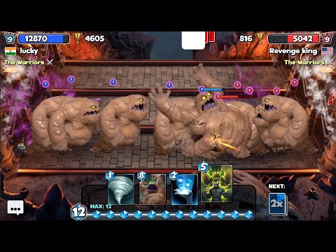 Castle Crush Game Giant Mud Elemental Vs Mud Elemental Gameplay - The Warrior