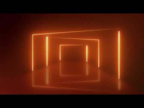 Orange Neon Lights Stage Animated Background - Motion Made