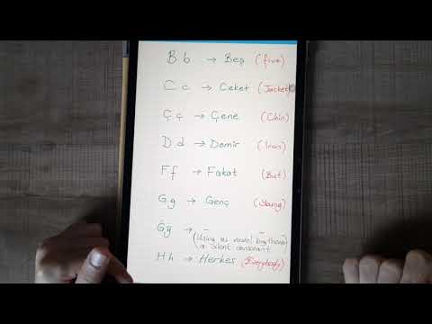 Consonants in Turkish alphabet - 1