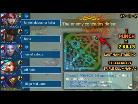 MY TEAM WANT TO FUNNEL MY ALDOUS | Ultra Hyper Carry Aldous | Be Legendary | Crazy Damage | MLBB 🔥