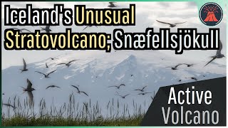 The Active Volcano in Iceland; Snæfellsjökull